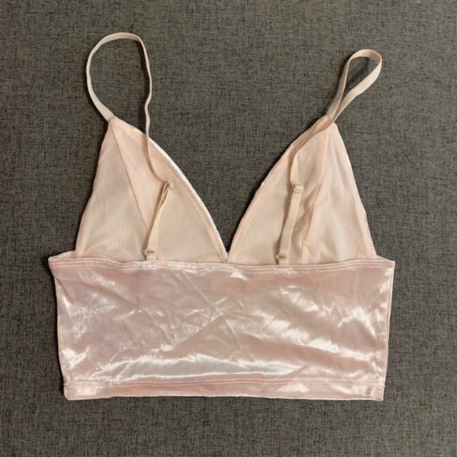 Áo velvet croptop Garage