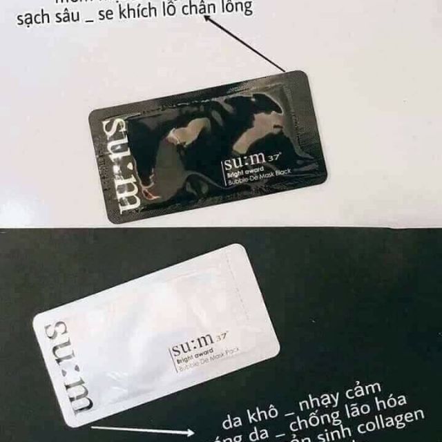 Mặt nạ su:m sủi bọt 🍓60k/10 miếng🍓