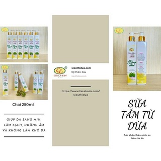 Sữa tắm từ dừa Cửu Long - dạng chai 250ml
