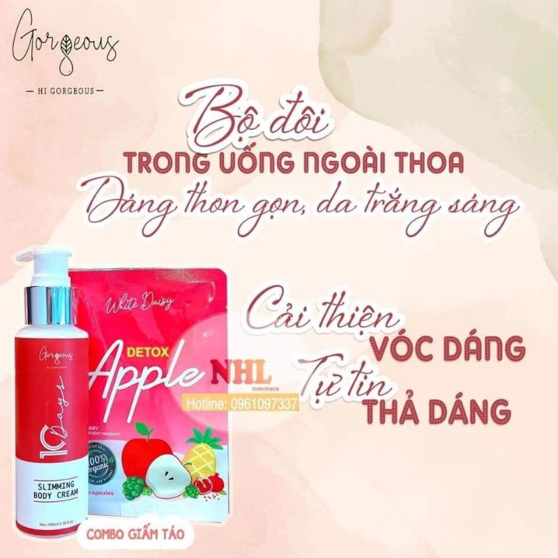 Combo Đầy Đủ Giấm táo Múi Xù Chính Hãng [ Chai Xịt và Viên Uống]