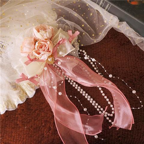 Phụ Kiện Cài Tóc Hình Nón Phối Tua Rua Phong Cách Lolita Dành Cho Nữ