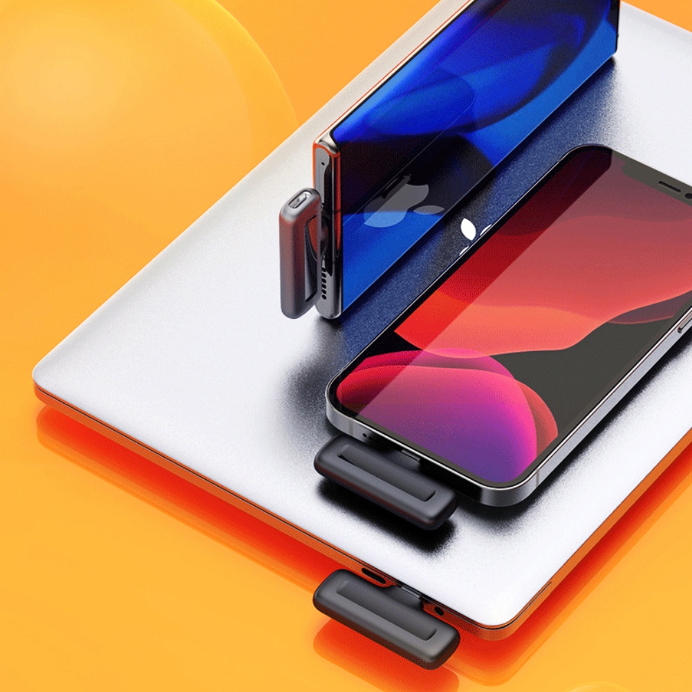 Coza Micrô Cài Áo Không Dây Micrô Cài Áo Phỏng Vấn Điện Thoại Di Động Giảm Tiếng Ồn Radio 2.4G Truyền Nhanh Cho Iphone Type C Kèm Hộp Sạc