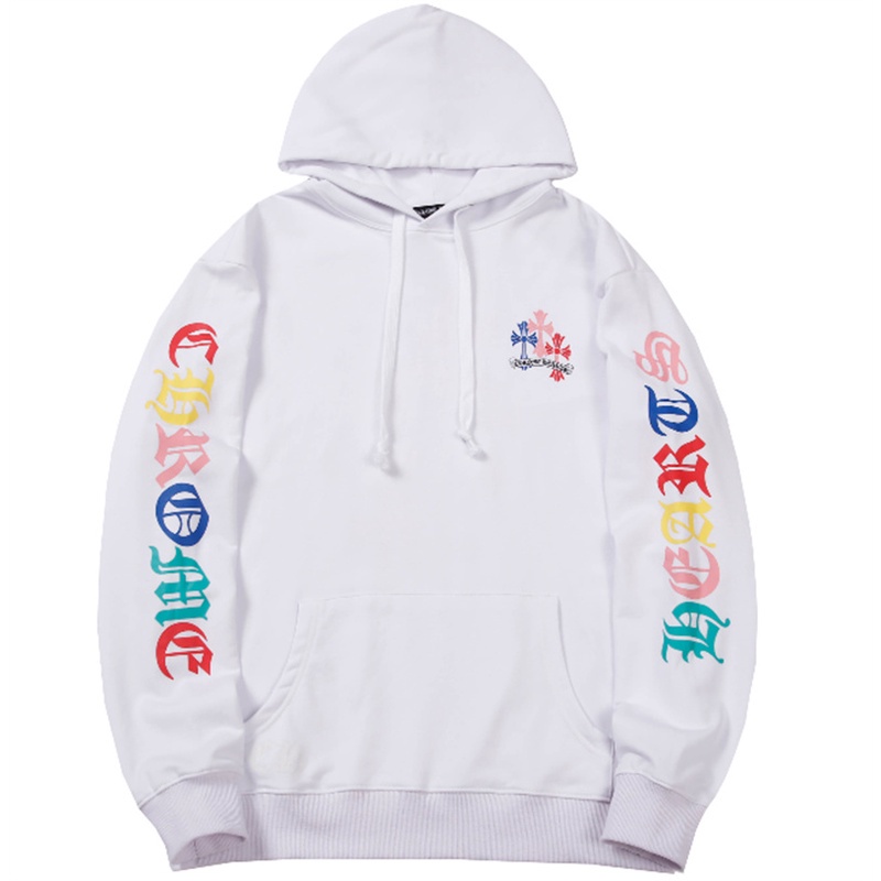 Áo Hoodie Cotton Plus Size M-XXL In Hình Chrome Hearts Cổ Điển Thời Trang Cho Nam Nữ