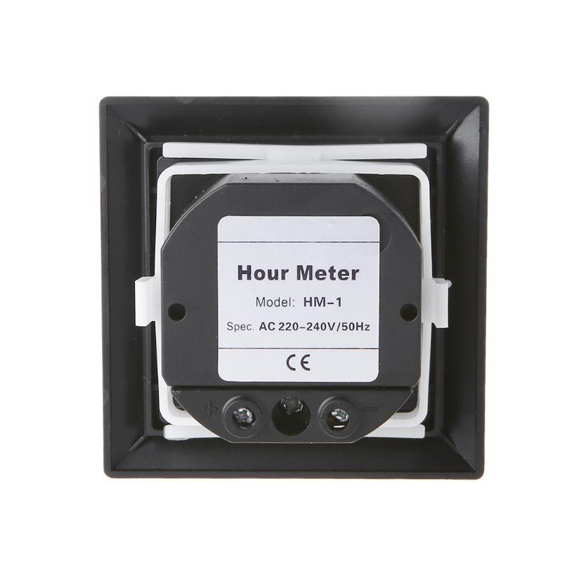 AOT.HM-1 Timer Square Counter Digital 0-99999.9 Hour Meter Hourmeter Gauge 0.3W AC220-240V / 50Hz AC