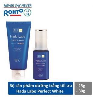 Bộ sản phẩm dưỡng trắng tối ưu Hada Labo Perfect White