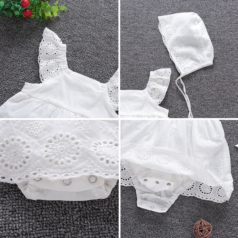 Set đầm công chúa + mũ cho bé gái (3-24 tháng)