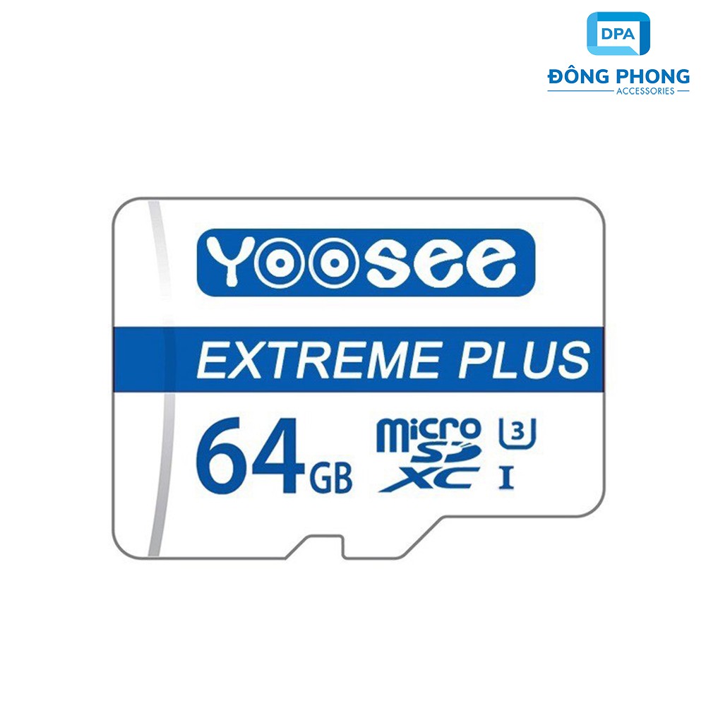 Thẻ Nhớ Microsdxc 64GB Yoosee Extreme Plus UHS-I U3 4K R90MB/S W40MB/S Chính Hãng