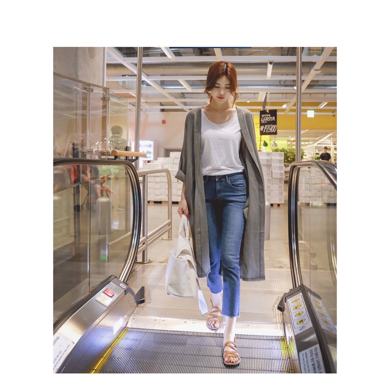 Áo Khoác cardigan Dài Tay Dáng Rộng Phong Cách Hàn Quốc Thời Trang Mùa Xuân Cho Nữ