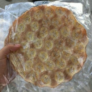 Bánh tráng chuối nướng
