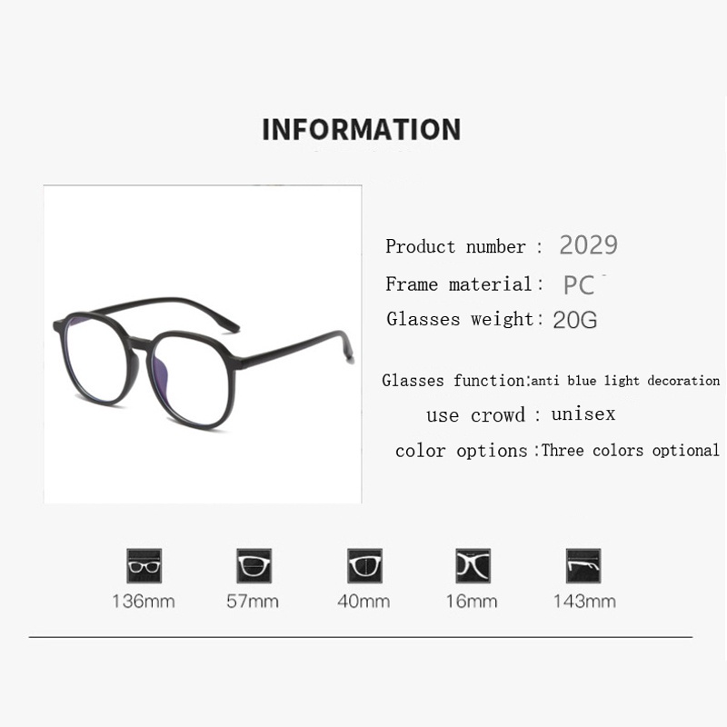 【Hàng Có Sẵn】Kính Mát Màu Đen Trơn Hình Oval Cho Nữ