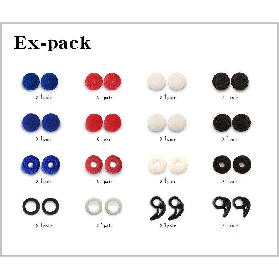 Bộ bông đeo tai nghe earbud ExPack/ExPack Lite