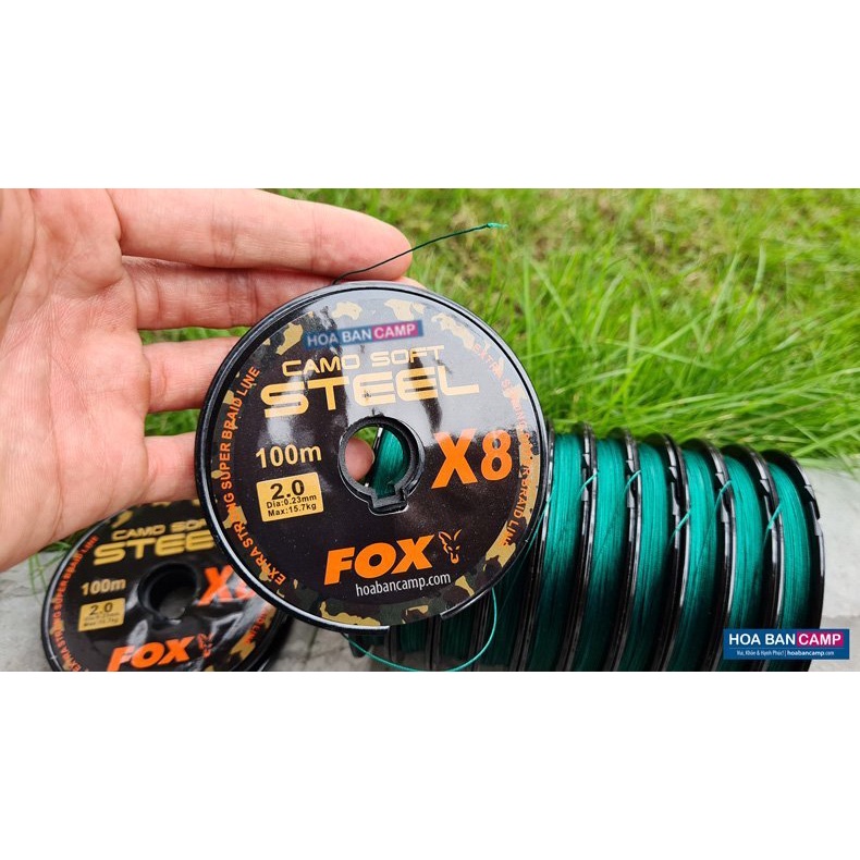 Dây Dù Fox Camo Soft Steel X8 PE | 100m