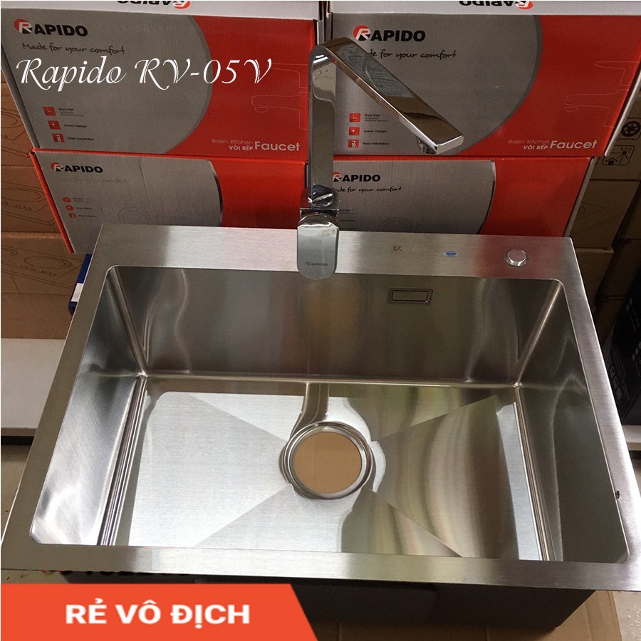 [HÀNG CHÍNH HÃNG] Vòi chậu rửa bát Rapido RV-01 (Bảo hành 1 năm)