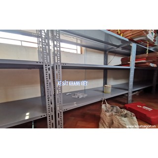 (1m x 0.4 x 1.2m) Kệ sắt v lỗ 3 tầng đa năng (Dài 1m x Rộng 0.4m x Cao 1.2m x 3 Mâm)