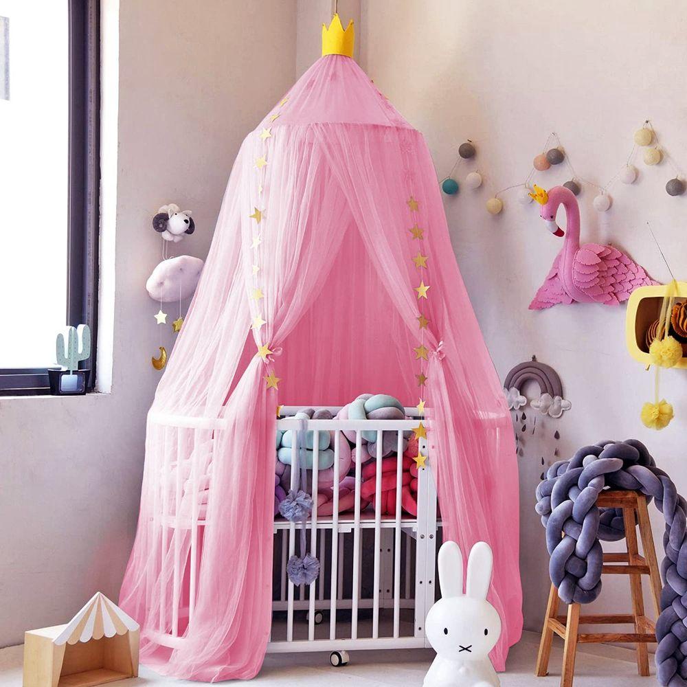 Mùng Lưới Chống Muỗi Hình Vương Miện Treo Nôi Em Bé TAYLOR1
