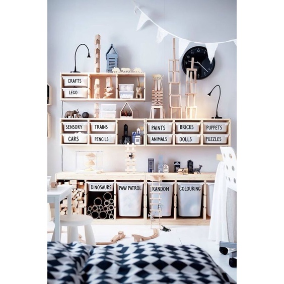 Kệ gỗ ngang TROFAST IKEA