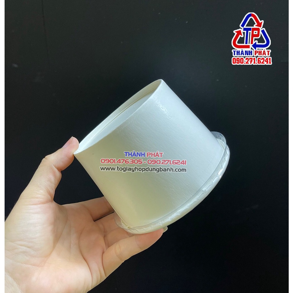 50 Tô giấy trắng 500ml dùng đựng súp, canh , lẩu ly