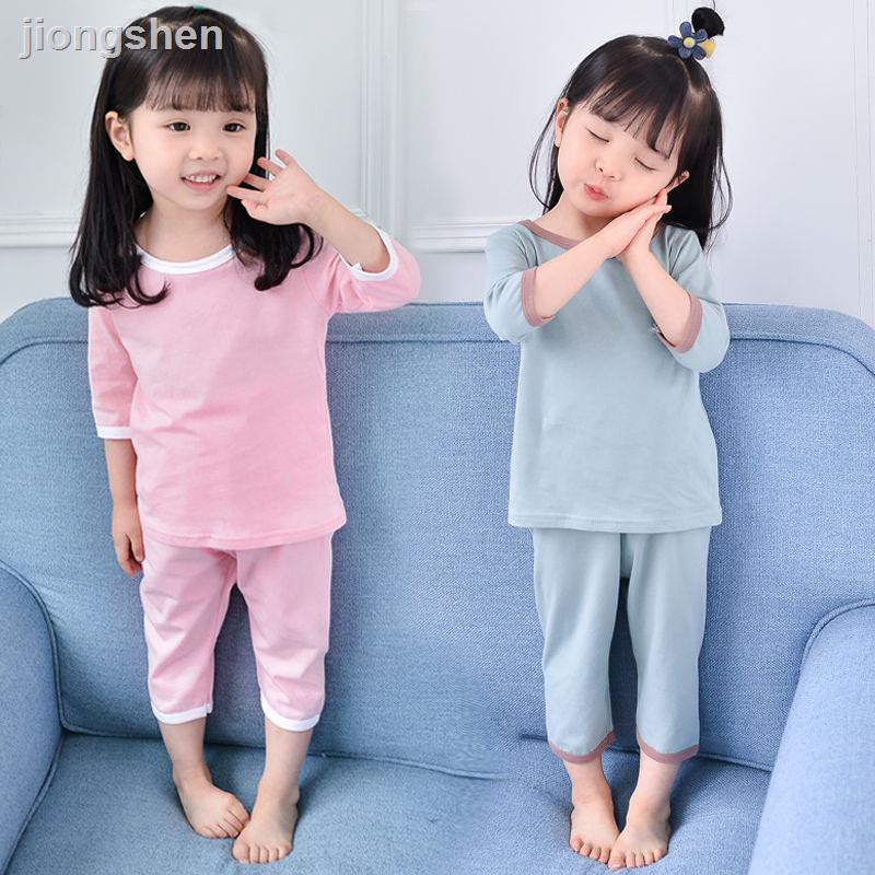 Bộ Đồ Ngủ Cotton Mùa Hè 2018 Cho Bé Trai / Gái Mới