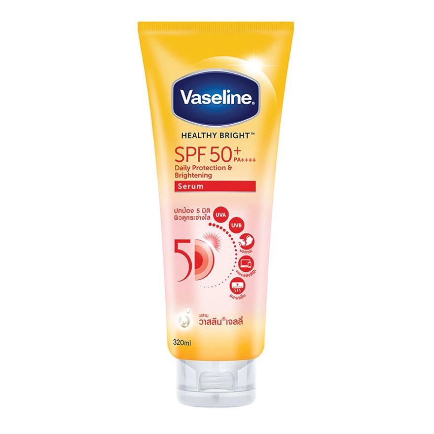 Sữa dưỡng thể Vaseline Healthy Bright Gluta HYA Serum Burst Lotion 10X - 50X Thái Lan