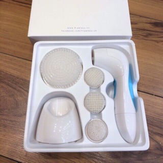 Bán nhanh bộ máy 3 cọ- máy rửa mặt cọ Nano Flawless - giá sỉ- cọ nano
