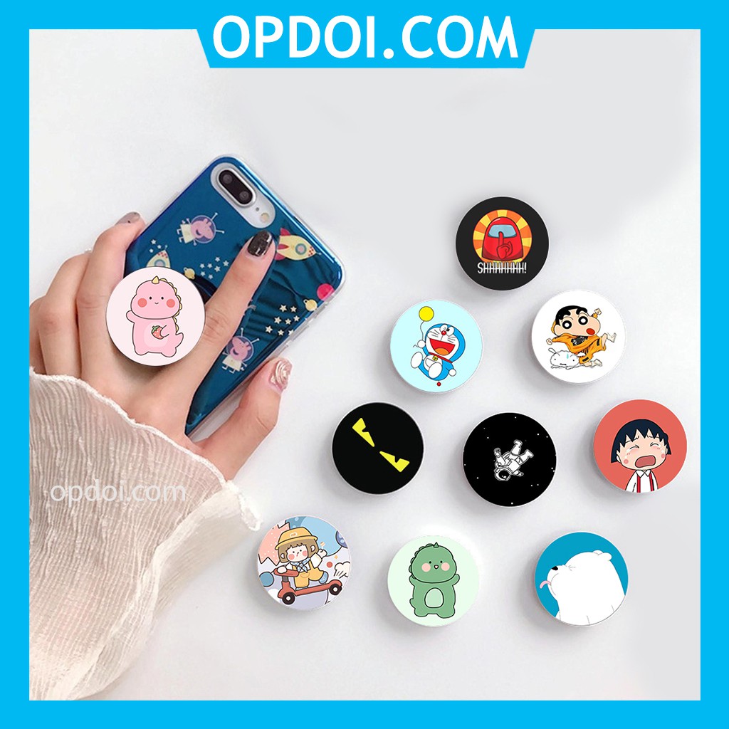 Giá đỡ điện thoại Popsocket Doremon Among us Khủng long cute | BigBuy360 - bigbuy360.vn