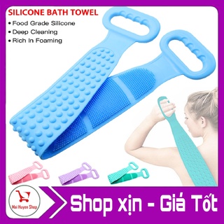 Dây tắm silicone chà lưng 2 mặt thần thánh