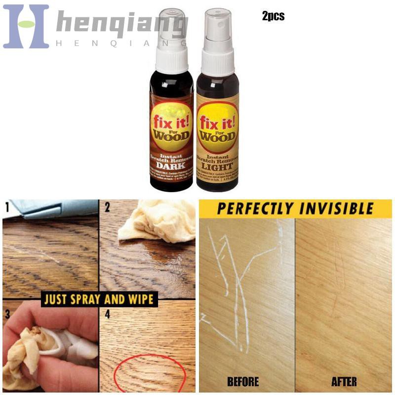 2 Pcs Instant Fix Wood Scratch Remover Repair Paint for Wooden Table Bed Floor