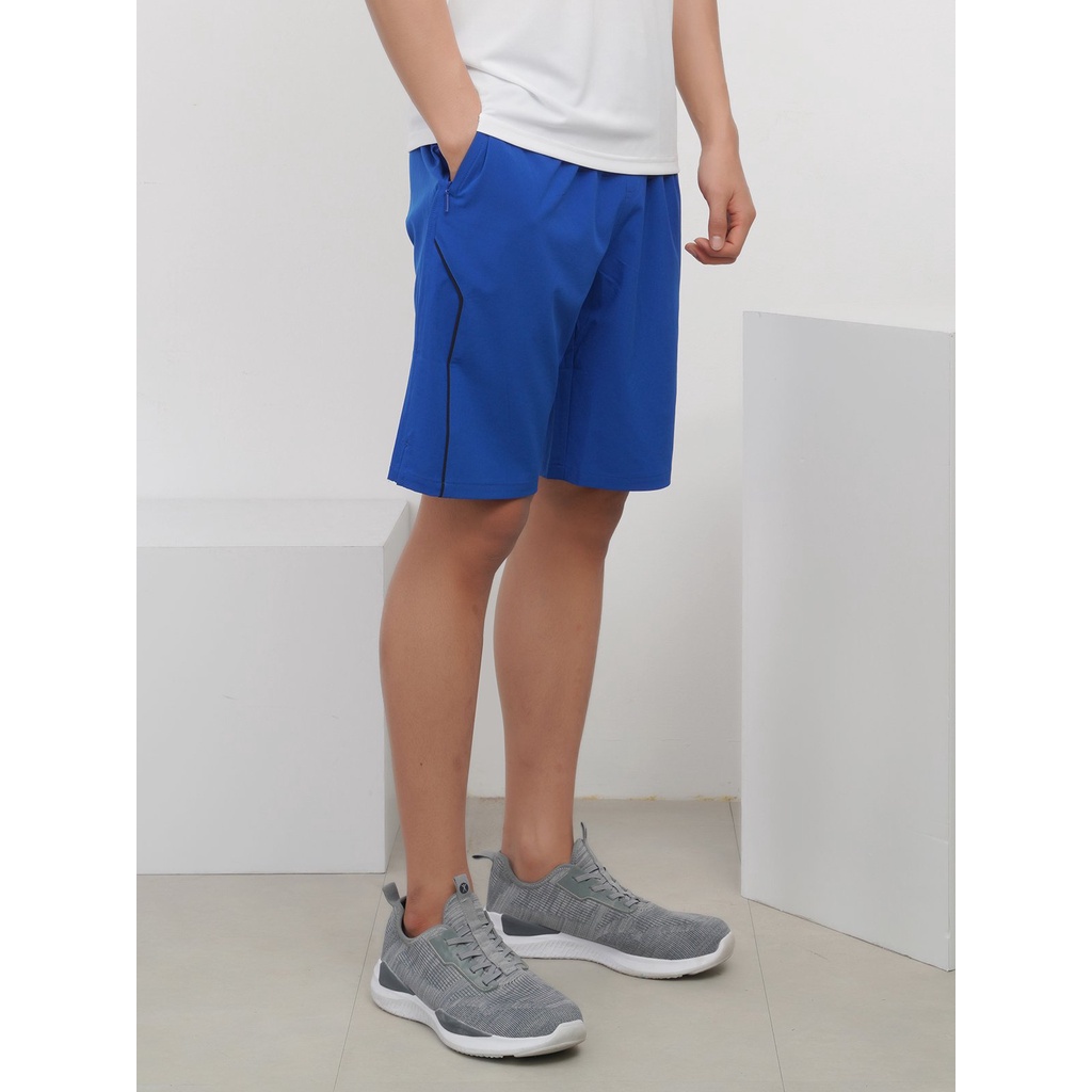 Quần short gió chất thể thao nam KWIN  ASO012S8 - ASO009S8 co giãn 4 chiều, có dây rút, hai túi có khoá kéo