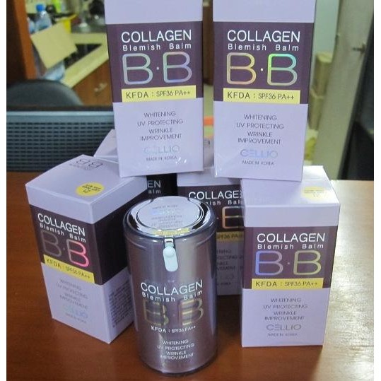 Kem nền BB cream Collagen Cellio