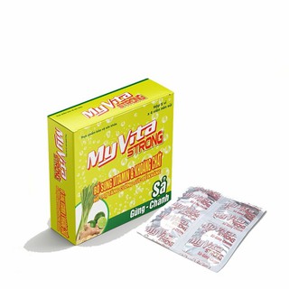 Viên sủi MyVita Strong (Sả-Gừng-Chanh) - Bổ sung Vitamin C, nhóm Vitamin B và Kẽm - Tăng cường đề kháng - Hộp 20 viên