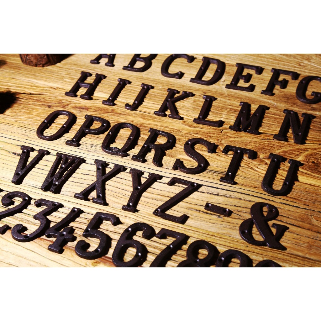 Phụ Kiện Trang Trí Nhà Cửa Bằng Sắt Hình Chữ Và Số Phong Cách Nghệ Thuật Độc Đáo