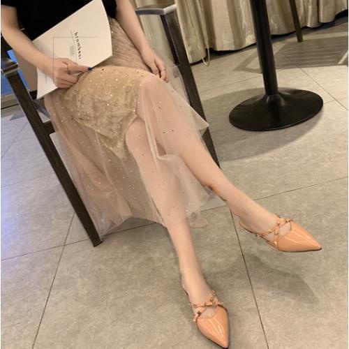 Dép Dây Chéo Đính Đinh A181 Hàn Quốc / Dép Xỏ Mũi Nhọn/ Dép Bệt Đế Xuồng / Dép Mũi Nhọn Kín Mũi HOT