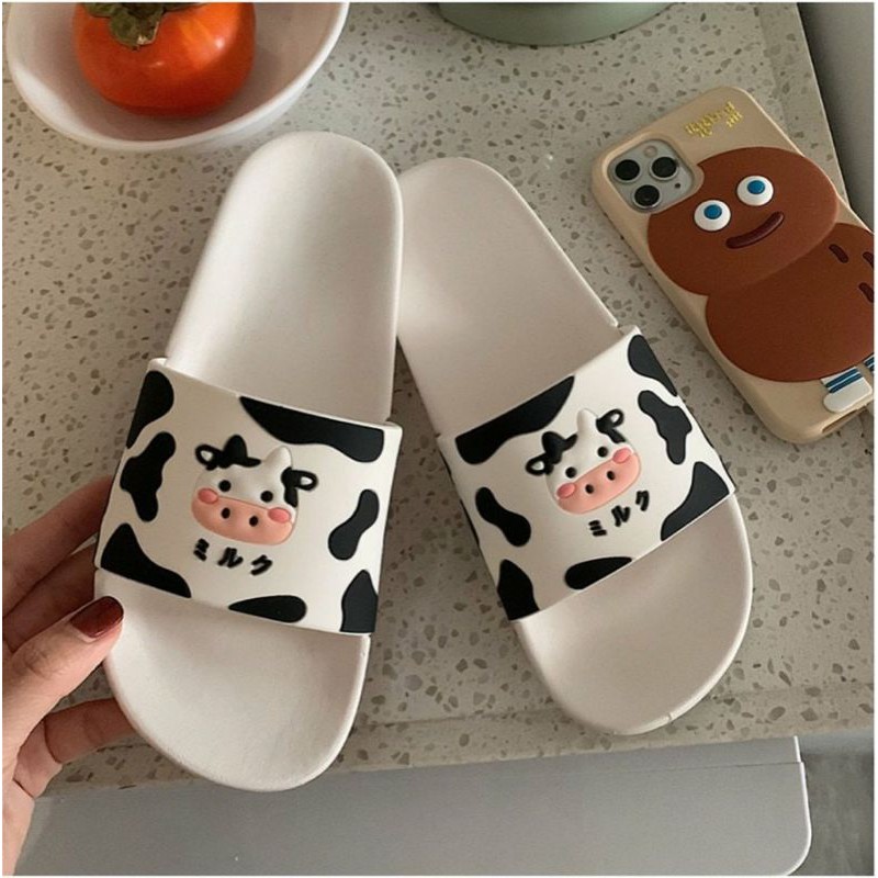 Dép quai ngang nư hình bò sữa đáng yêu Sunnieshoes