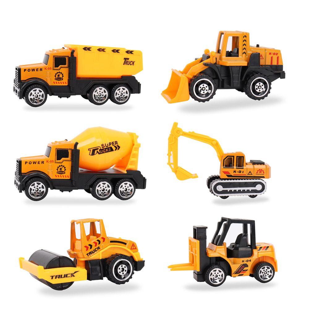 Bộ Đồ Chơi Xe Công Trường Mini Bằng Hợp Kim Dành Cho Trẻ Em