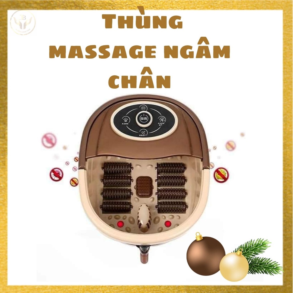 Thùng Ngâm Thảo Dược Và Massage Chân Đông Y Trung Hoa Tốt Cho Lòng Bàn Chân Chính Hãng