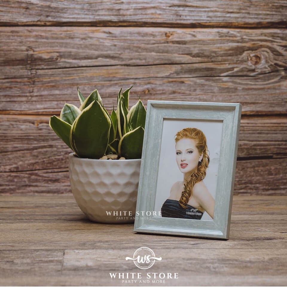 Khung ảnh VINTAGE GỖ XANH VÀ HỒNG để bàn - Whitestore.vn