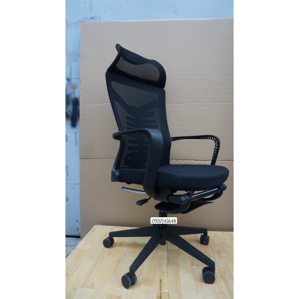 Ghế Văn Phòng Ergonomic Hỗ Trợ Cột Sống Lưng, Có Ngả Lưng &amp; Gác Chân thư giản TM312