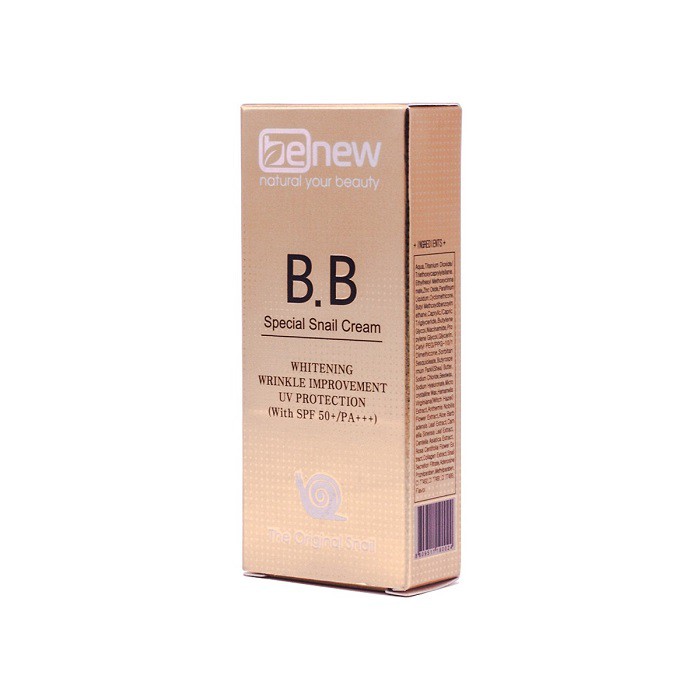 Kem Nền Dưỡng Da BENEW Perfect Cover Snail BB Cream (50ml)