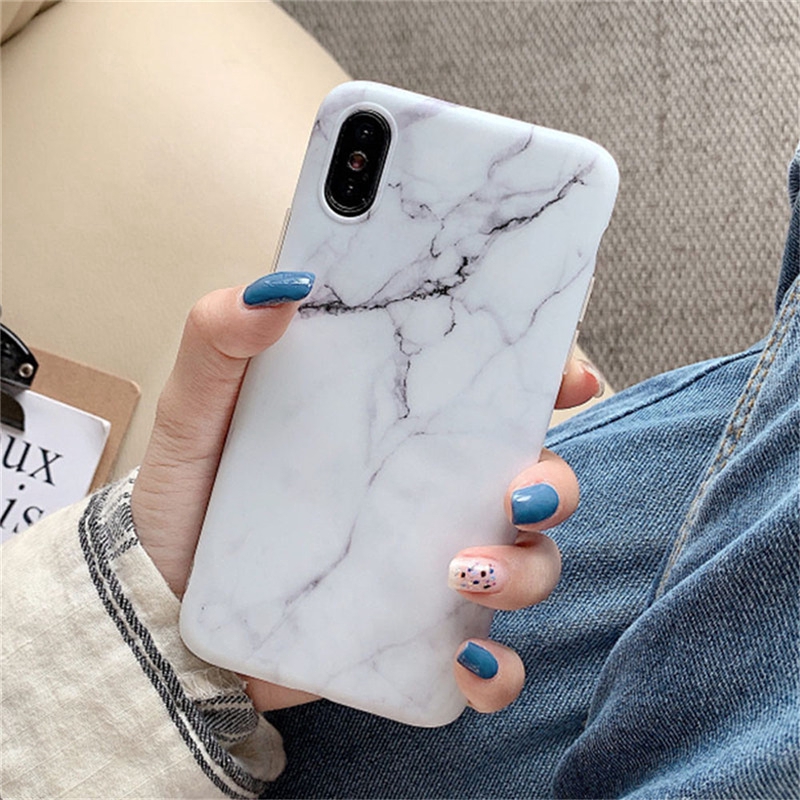 Ốp Điện Thoại IMD Họa Tiết Đá Cẩm Thạch Bóng Sang Trọng Cho iPhone 6 6s 7 8 Plus X XS Max XR 11 12 13 14 Pro Promax Plus