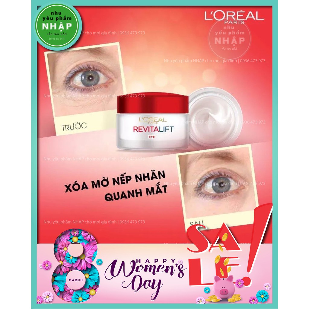 Kem dưỡng mắt L'Oreal Paris Revitalift Anti-Wrinkle Eye Cream