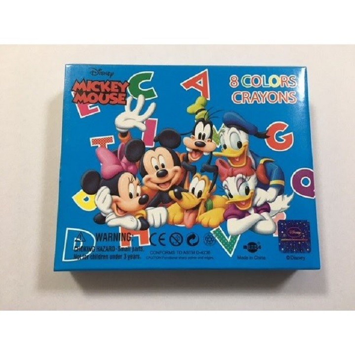 Bộ 8 bút màu Disney Mickey tập tô cho bé - Nhật Bản