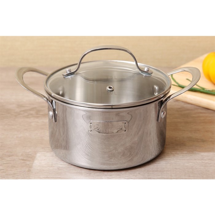 Nồi inox 304 nắp kính 16 cm Elmich Tri-Max 2353731
