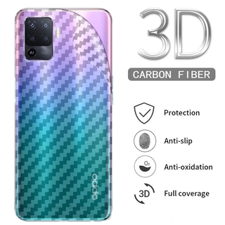 Dán Lưng Điện Thoại Cacbon Chống Vân Tay cho OPPO A78 A96 A77s A77 A76 A95 A74 A57 A31 A12 A94 A92 A52 A53 A17 A16 A15 A15s A9 A5 2020 A5s A3s Pro 4G 5G 2023