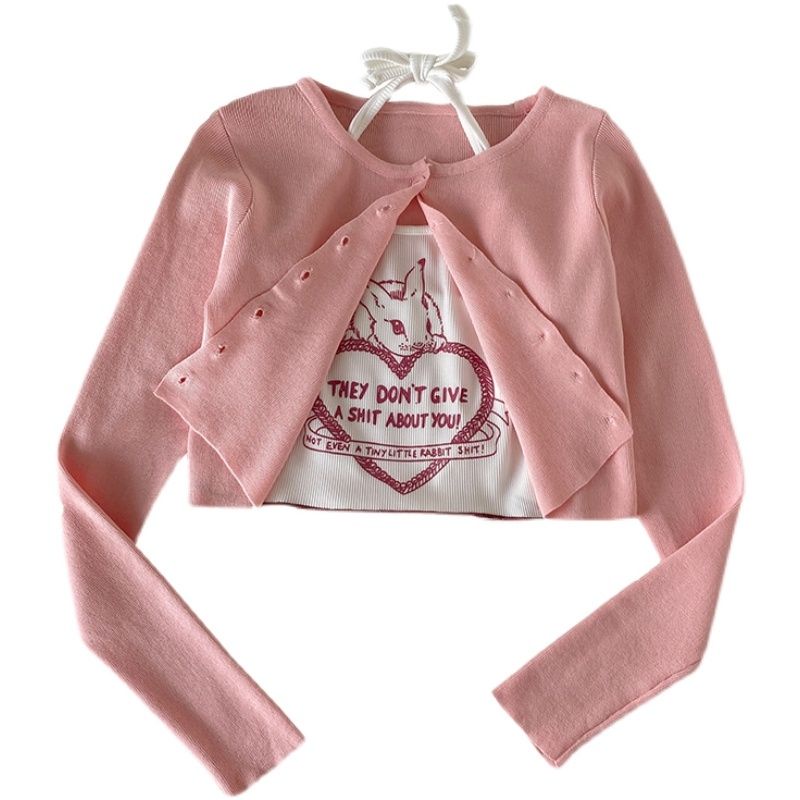 Set áo khoác và áo thun thỏ phô mai