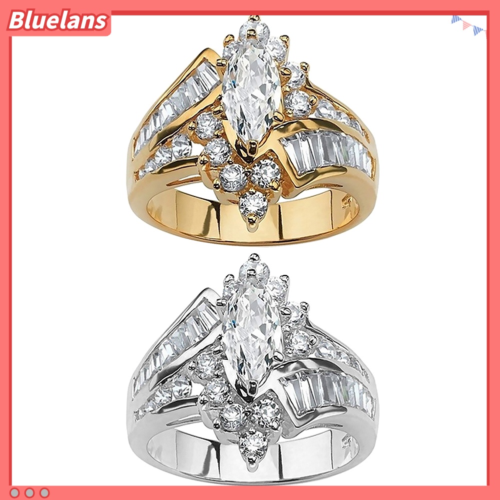 Nhẫn đính đá zircon thời trang sang trọng cho nữ