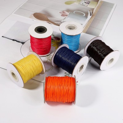15m 1 Mm Sáp Cotton Dây Sáp Sợi Dây Dây Vòng Cổ Hạt Để Trang Sức Làm DIY Vòng Tay