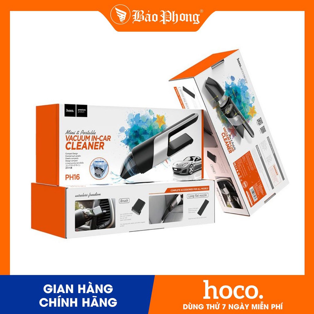 Máy hút bụi HOCO PH16 cầm tay dung tích 120ml