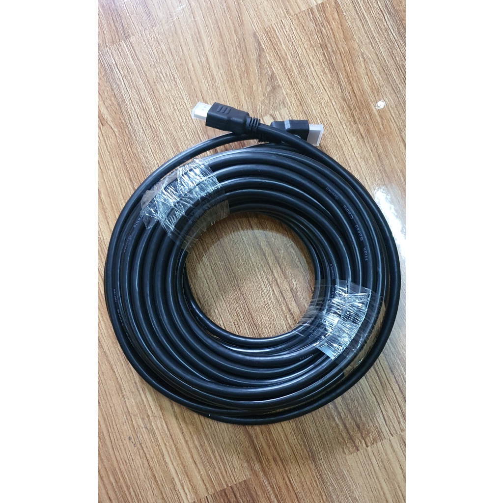 Dây Cáp HDMI dài 10m 15m - tròn đen 1.4