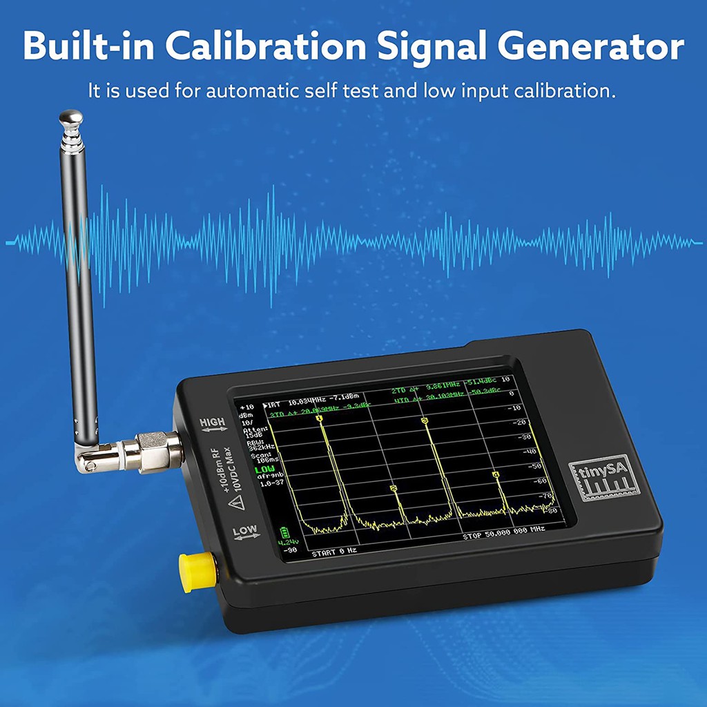 Máy phân tích quang phổ TINYSA 100khz-950Mhz