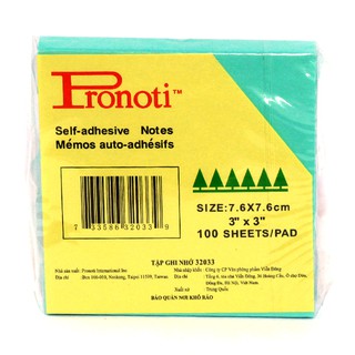 Giấy nhắn proti 3x3 (75x75mm) 100 tờ chất lượng cao